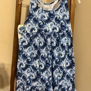 Crown & Ivy Blue and White Floral Kids Dress